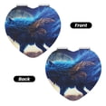 thumbnail image 2 of Goofa Moonlit Blue Wolf Pattern Pocket Mirror, Portable Makeup Mirror,Travel Makeup Mirror,Dual-Sided Compact Mirror,Gift Makeup Mirror-Heart Shape, 2 of 9