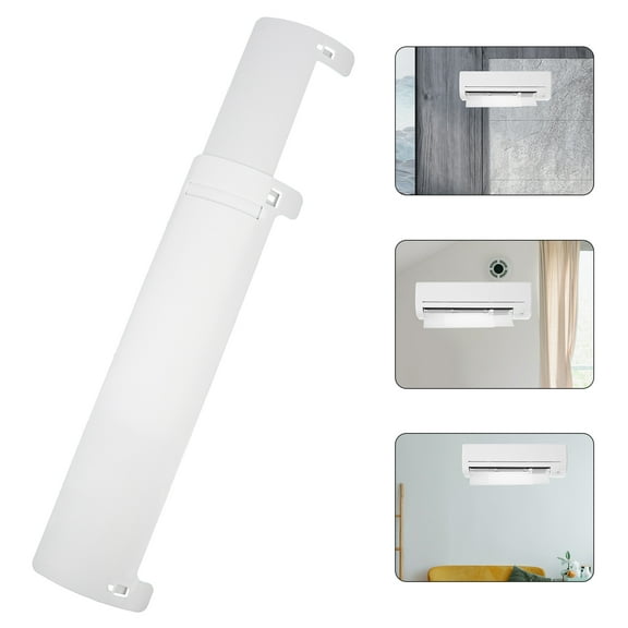 MERRYHAPY Universal Air Conditioner Baffle Deflector White Plastic AC 1 Pack for Improved Airflow