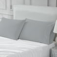 thumbnail image 5 of 100% Cotton Egyptian Standard Pillowcases, 1000 Thread Count Soft, Silky & Breathable 2-Piece Set Soft Silver by Aireolux, 5 of 9