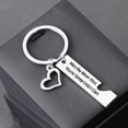 thumbnail image 4 of 2Pcs Love Heart Rectangle Letters Pendant Keychain Key Ring Valentine's Day Gift, 4 of 6