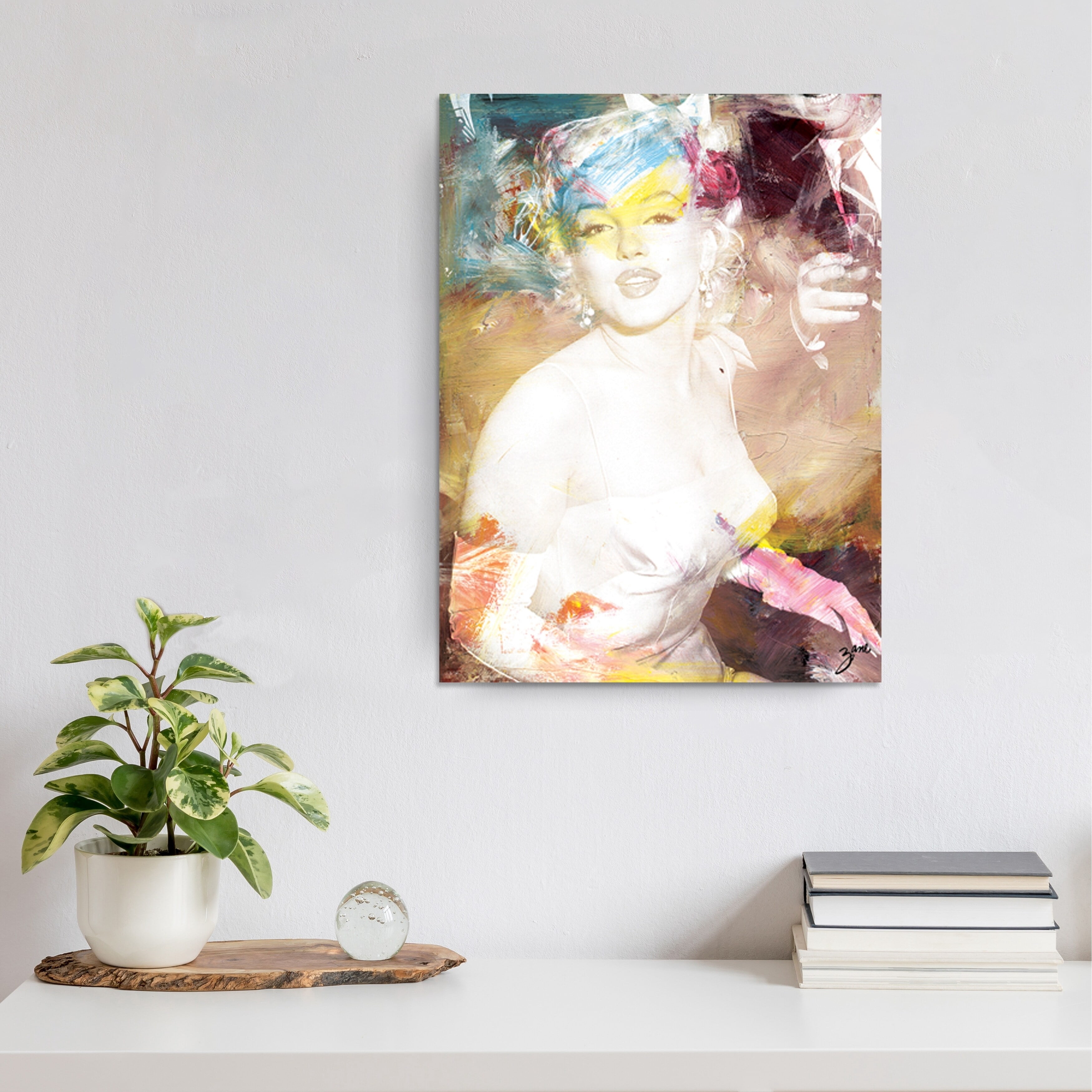 Zane Abstract Marilyn Canvas Wall Art Walmart Com Walmart Com