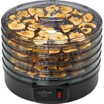 NutriChef Electric Countertop Food Dehydrator - Professional Multi-Tier Food Preserver - Black