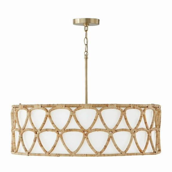 4 Light Pendant In Coastal Style-19.5 Inches Tall And 28 Inches Wide     -Traditional Installation Capital Lighting 347242Ma