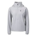 thumbnail image 2 of Women's Cutter & Buck  Gray Emory Eagles Charter Eco Recycled Half-Zip Anorak Jacket, 2 of 3