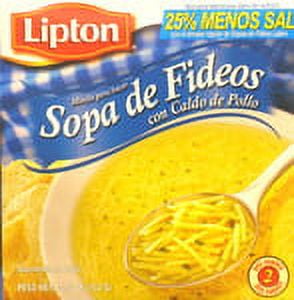 Knorr Lipton Noodle Soup Mix with Real Chicken Broth, Less Salt 2/3.8 oz