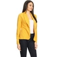 thumbnail image 2 of Women's Casual Office Work Long Sleeve Open Front Blazer Jacket, 2 of 5