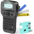 thumbnail image 1 of Label Maker Machine with Tape Rechargeable Label Maker Portable QWERTY Keyboard Labeler with Backlit LCD Screen tooth Label Printer LM for Kitchen Office School Organization, 1 of 9