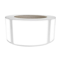 Royal Green ID Labels Sticker Permanent Adhesive 3x2 inch (76mm x 51mm) Rectangular White Sticker Roll - 500 Pack