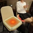 thumbnail image 6 of dajkiuy Heated Seat Cushion, 3 Heat Settings, Heating Chair Pad for Office, Home, Stadium, Outdoor, Camping, Wheelchair, USB Powered, 15.7x15.7 Inch, 6 of 6
