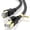 3Ft/36Inch, variant on Cat8 Flat Nylon Braided Ethernet Cable, 40Gbps 2000MHz Shielded Heavy-Duty LAN Wire with Gold-Plated RJ45 Plugs, Lengths 3FT–100FT