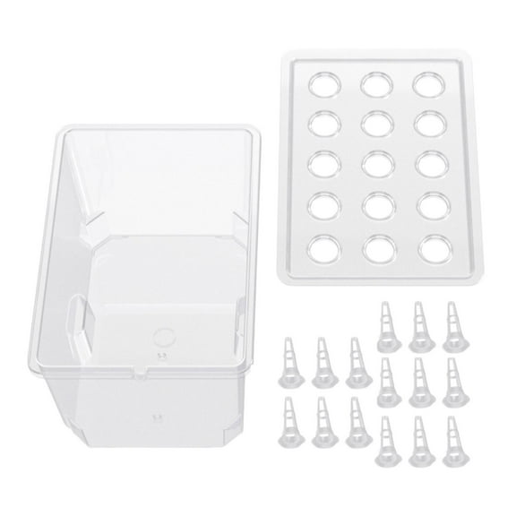 Hydroponic System Planting Container Grow Kit with Easy Water Change Split Design for Home Office Kitchen Use