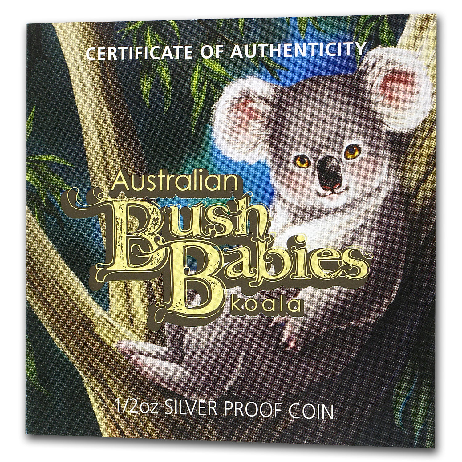 2011 Australia "Bush Babies" Koala Perth Mint 50¢ 1/2 Oz Pure Silver Proof 