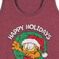 thumbnail image 3 of Garfield - Happy Holidays Wreath - Women's Racerback Tank Top, 3 of 5
