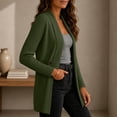 thumbnail image 6 of Azrian Women’s Open Front Ribbed Knit Long Cardigan, Casual Long Sleeve Outerwear Sizes S-2XL, 6 of 8