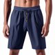 thumbnail image 1 of pstuiky Pantalones cortos de entrenamiento para hombre, Pantalones cortos de lino con cintura elástica y botones de color liso para hombre, versátiles y a la moda. Pantalones cortos de entrenamiento, 1 of 8