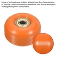 thumbnail image 3 of Unique Bargains Roues de Planche à Roulettes 52mm avec Roulements Roues de Rue pour Skateboards Roue de Croisière 95A, Orange Doré Lot de 4, 3 of 4