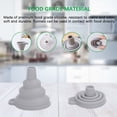 thumbnail image 6 of Collapsible Silicone Funnel Set – Food Grade Kitchen Funnel for Liquids, Powder & Travel | Dishwasher Safe Foldable Design (7.5x7.6cm, Gray), 6 of 7