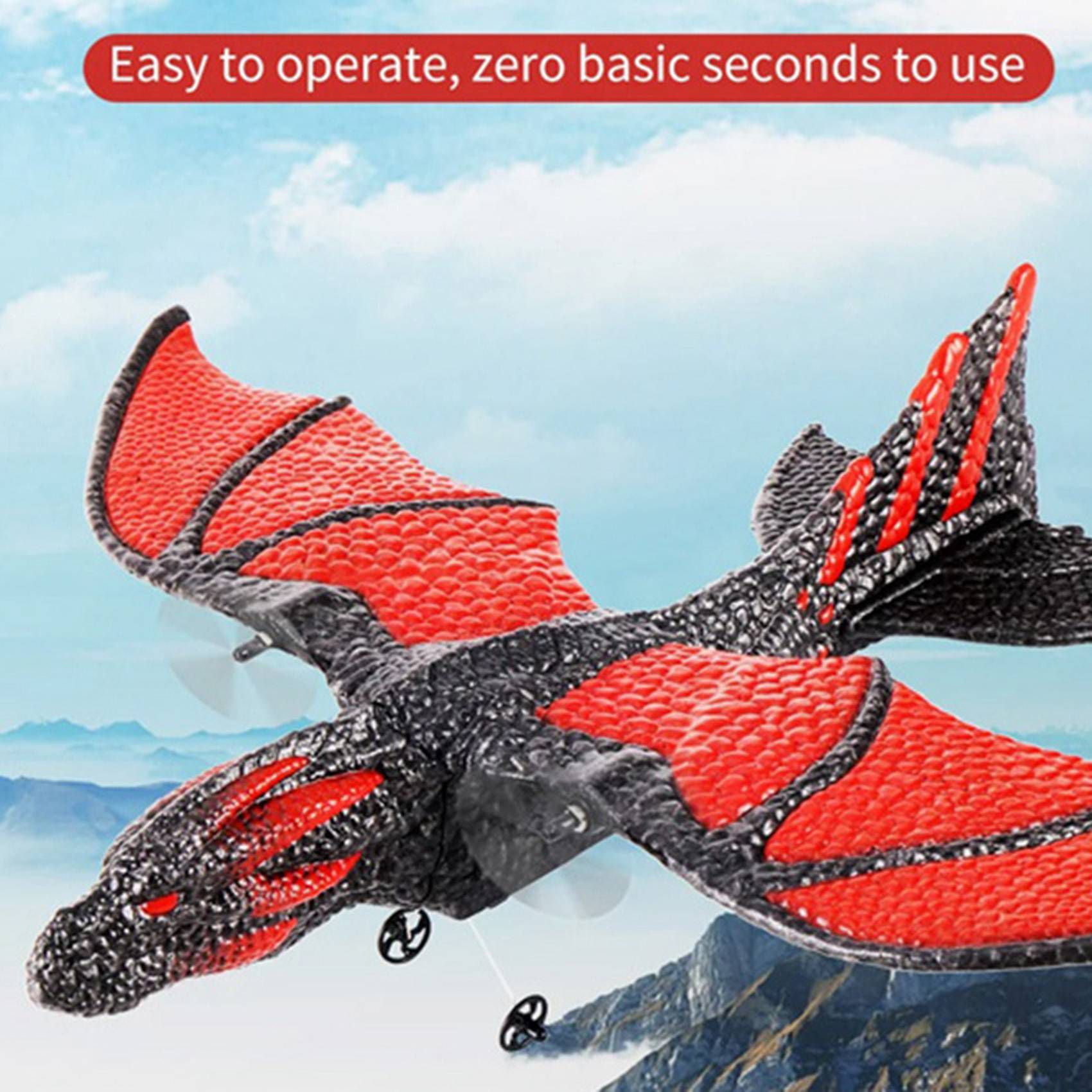 2X RC Plane 2.4G Simulated Flying Dragon Aircraft Remote Control Flying Model Glider Airplane EPP Foam Toys Gift