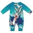 thumbnail image 2 of Looney Tunes Bugs Bunny Baby Long Sleeve Footless, Infant Playsuit Romper Jumpsuits for Boys Girls, 2 of 8