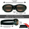thumbnail image 2 of Bikershades Motorcycle Goggles Sunglasses High Definition Blue Light Blocker Foam Cushion Adjustable Strap Ski Sky Diving, 2 of 5