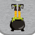 thumbnail image 4 of Inktastic Halloween, Witch Cauldron, Witch Legs, Potion Boys or Girls Baby Bib, 4 of 4