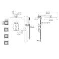 thumbnail image 6 of ZLINE Crystal Bay Thermostatic Shower System with Body Jets in Matte Black (CBY-SHS-T3-MB), 6 of 7