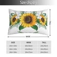 thumbnail image 2 of Pofeuu Sunflowers (2) Print Polyester Microfiber Plush Pillowcases, Super Soft and Cozy Pillow Case Covers with Envelop Closure（Pillow core not included）-16"x24", 2 of 6