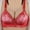 23-Red, variant on YWDJ Comfy Bras for Women Back Closures Comfy Bras No Underwire Lounge Bras Adjustable Straps Half Cup Push up Hollow Comfortable Bras Padded Plus Size Comfort Wide Strap Bras Wrap Bras Blue S