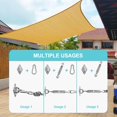 thumbnail image 4 of M6 Shade Sail Fixing Kit, Stainless Steel Sun Shade Sail Fixing Kit For Triangle And Square, Rectangle, Sun Shade Sail Fixing Accessories, 4 of 5