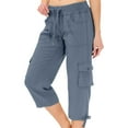 thumbnail image 2 of Hrsba Womens Summer Shorts Pants,Plus Size Casual Pants for Women's Loose Outdoor Hiking Sports Pants With Pockets, 2 of 4