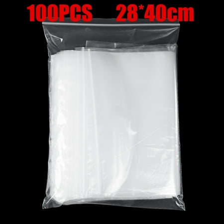 100pcs Clear Plastic Resealable Small Bag Packing Storage Seal Bags Ziplock Bags Walmart Canada