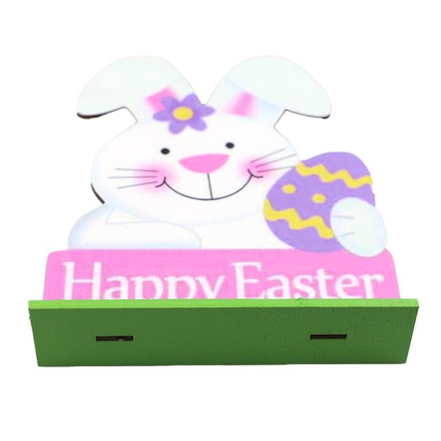 Matsuzay 2 piezas de adornos de de conejo, decoraciones de Pascua, dibujos animados creativos, manualidades de Navidad para álbum de recortes, Artesanía Matsuzay HA030577-00