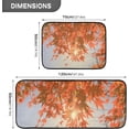 thumbnail image 2 of SKYSONIC Fall Red Maple Leaves Kitchen Rugs 2 Pieces, Autumn Sky Floor Mat Room Area Rug Washable Carpet Perfect for Living Room Bedroom Entryway, 2 of 7