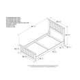 thumbnail image 6 of Mission Traditional Bed with Matching Foot Board, Multiple Colors and Sizes, 6 of 6
