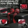 thumbnail image 4 of Weight Lifting Straps with With Cuffed D Ring, Heavy Duty Thyick Comfortable Lifting Straps, Secure Fit, Enhanced Grip, Straps for Weightlifting & Gym Training,Red, 4 of 6