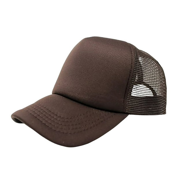 Lot de 6 Casquettes de Camionneur Ajustables (Brun)
