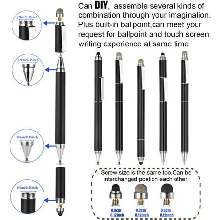 Capacitive Stylus Pen With Ballpoint