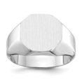 thumbnail image 1 of Bague Chevalière en Or Blanc 14 Carats, 1 of 2