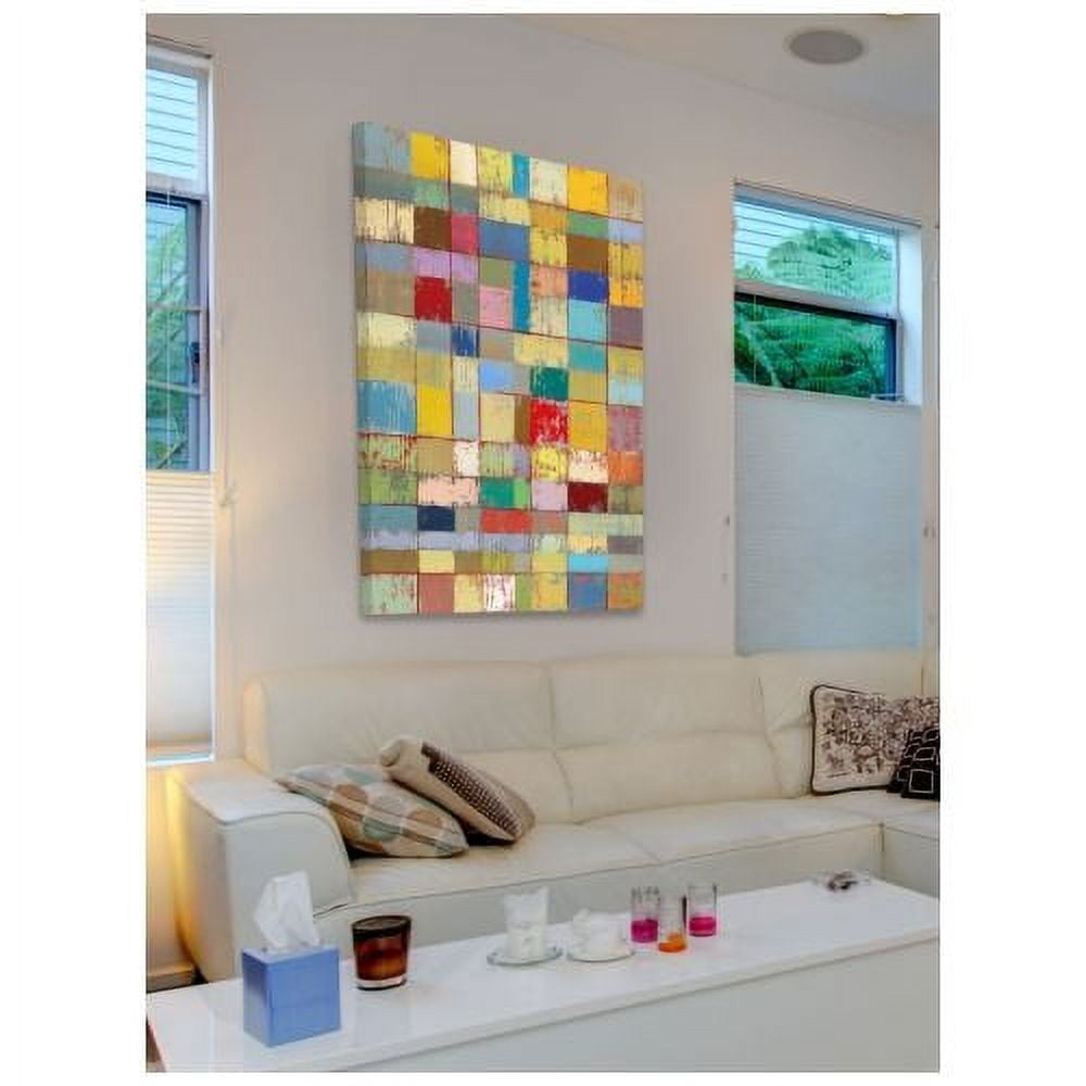 "Color Pattern II" Painting Print on Wrapped Canvas