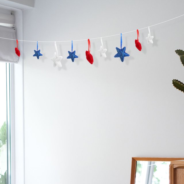 KALLORY 9Ud Patriótica De Multicolor Para Fiestas Y Hogar