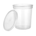 thumbnail image 3 of Nicole Home Collection Clear Round Deli Lid-32 oz.  Pack of 5 Microwaveable Containers with Lid, 32 oz, 5 Pieces, 3 of 6