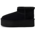 thumbnail image 3 of Women's Classic Platform Mini Boots Winter Suede Anti-Slip Ankle Snow Boots, 3 of 6
