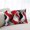 Black Red, variant on Red Black Grey Lumar Pillow Covers, Moire Modern Artwork Abstract Soft Breathable Throw Pillow Cases with Invisible Zipper, Decorative Pillowcase Pillows Protectors for Sofa Bed Chair 16"x24"