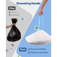 thumbnail image 6 of 50 Count 26"x11.8" Self-Cleaning Cat Litter Box Bags for Cumrige Fumoi Fsitego Paruuntys Litter box, Pre-Seperated Automatic Litter Box Replacement Drawstring Heavy Duty，10-12 Gallons of Capacity, 6 of 9