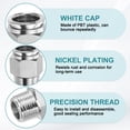 thumbnail image 4 of Uxcell Push to Connect Fitting 1/2" x 3/8" Thread Stainless Steel Straight Union, 4 of 7