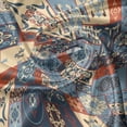 thumbnail image 7 of Ambesonne Moroccan Valance & Curtain, Tunisian, 55"x30", Dark Orange Slate Blue, 7 of 7