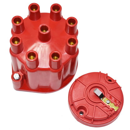 Blue A-Team Performance Universal 8-Cylinder Male Pro Series Distributor Cap & Rotor Kit 