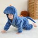 thumbnail image 3 of Kigurumi-ropa de dinosaurio para bebé recién nacido, pijamas para niño y niña, mono infantil, traje de Cosplay de Animal cálido, mono con capucha, Invierno, 3 of 5