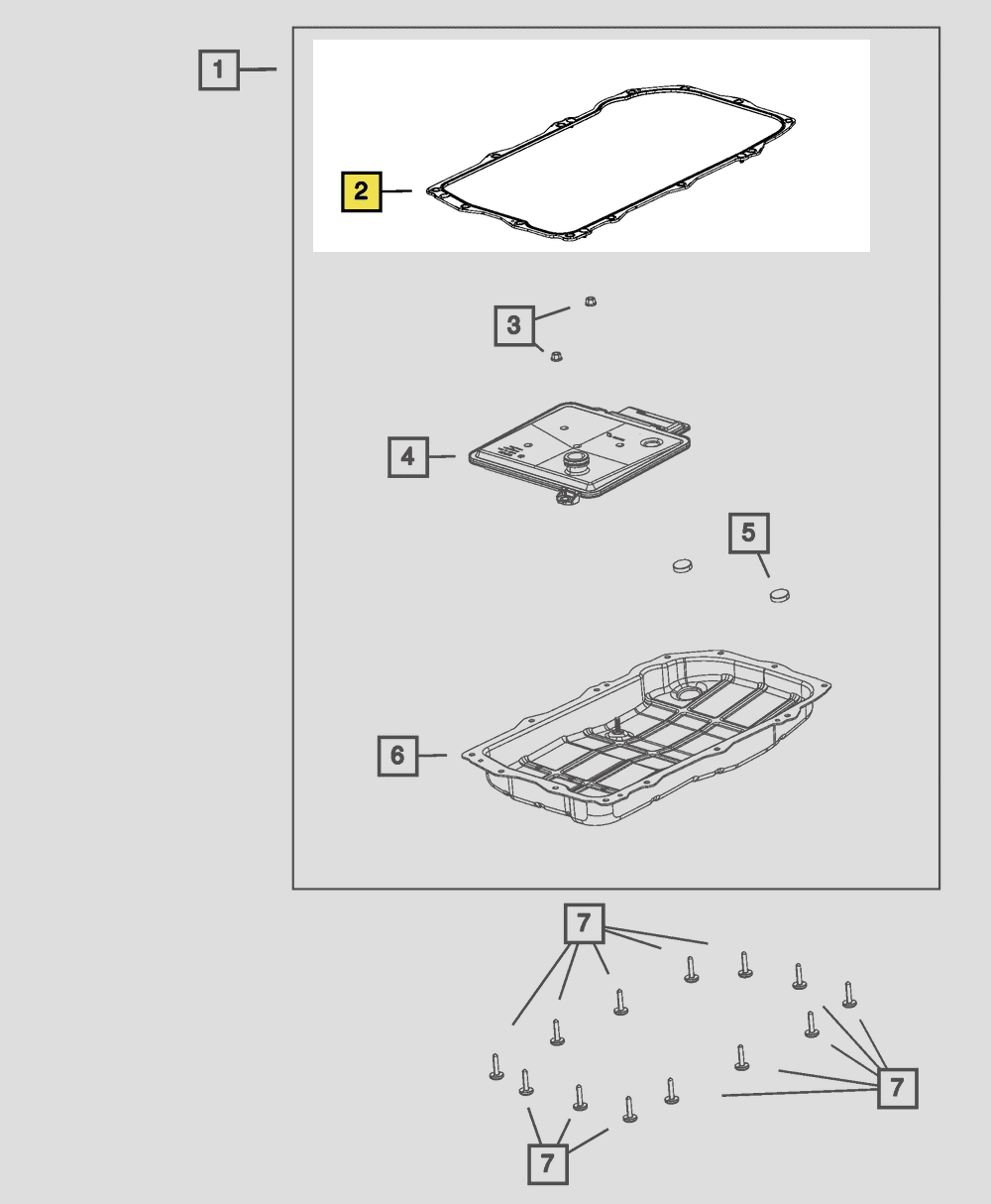 Mopar 68522534AA Oil Pan Gasket