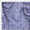 thumbnail image 4 of Soimoi Blue polyester Crepe Fabric Snow Flakes Floral Decor Fabric Printed Yard 52 Inch Wide, 4 of 5